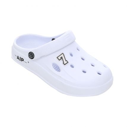 Babuche Feminino Yvate S2 - Branco/preto - Atacado