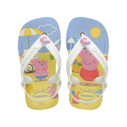 Chinelo Baby Havaianas New Baby Peppa Pig - Buttercream (9256) - Atacado