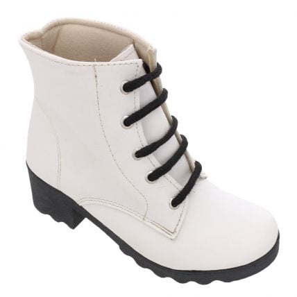 Bota Feminina Dovale 1015 - Off White - Atacado