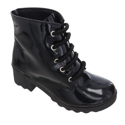 Bota Feminina Dovale 1015 - Preto Verniz - Atacado