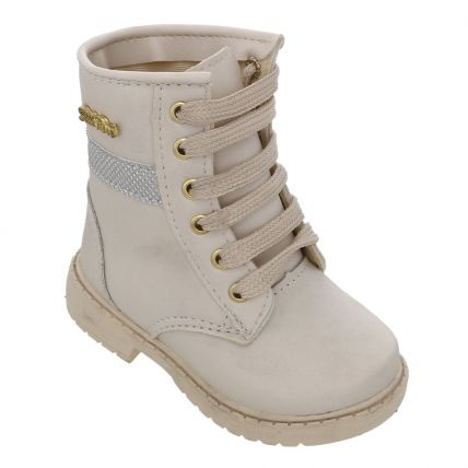 Bota Infantil Stilo Rose 2578.69 - Off White - Atacado