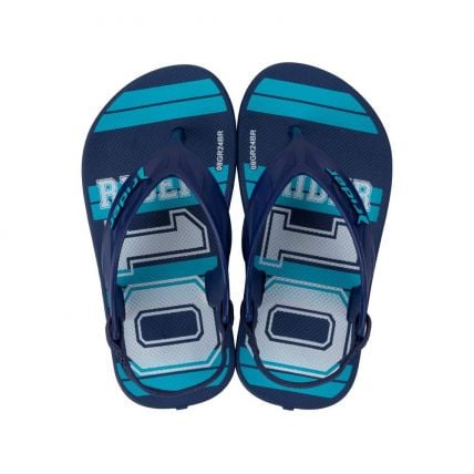 Chinelo Baby Rider Street Fun Baby 11810 - Azul/azul Escuro/branco (Bh124) - Atacado