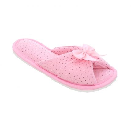 Chinelo Canadia Malha Laco - Rosa Bebe - Atacado