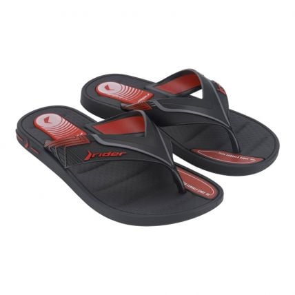 Chinelo Dedo Masculino Rider Sprint 12015 - Preto/preto/vermelho (Ax418) - Atacado