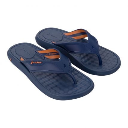 Chinelo Dedo Masculino Rider Step 12437 - Azul/azul/laranja (Be686) - Atacado