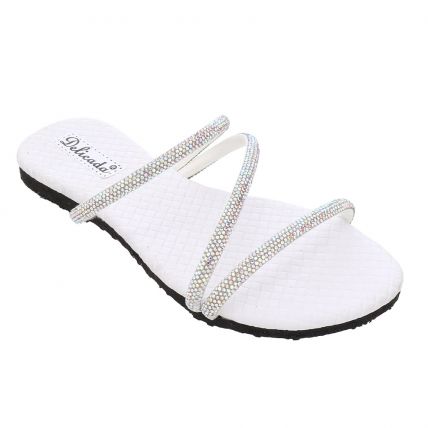 Chinelo Feminino Delicada 01 - Branco - Atacado