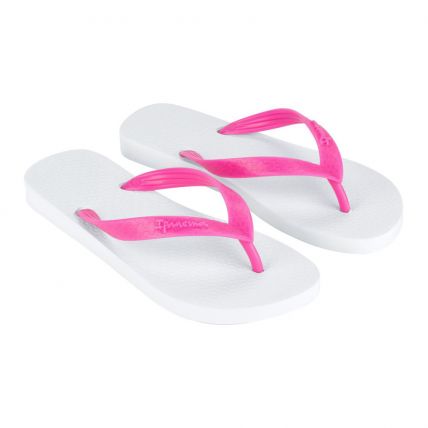 Chinelo Feminino Ipanema Clássica 06466 - Branco/rosa (As244) - Atacado