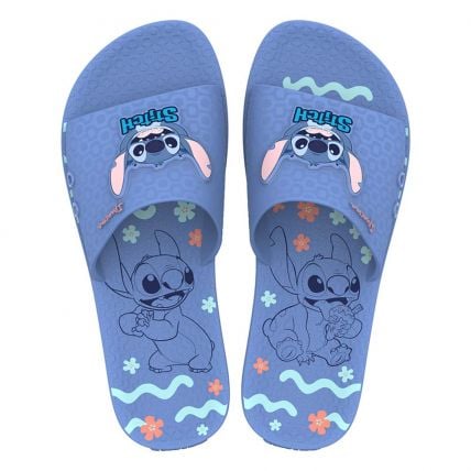 Chinelo Feminino Ipanema Disney Stitch Slide 27366 - Azul/azul Médio (Bl794) - Atacado