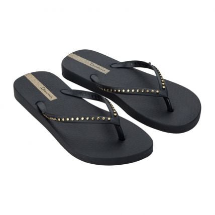 Chinelo Feminino Ipanema Essence 27317 - Preto/dourado (Bg980) - Atacado