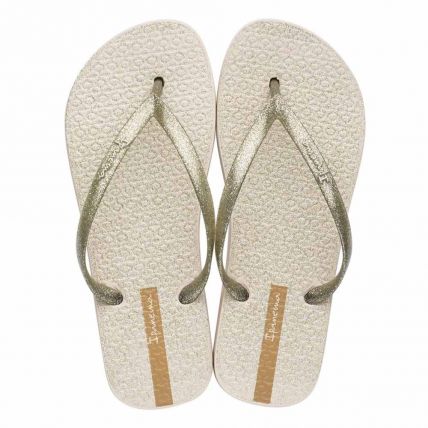 Chinelo Feminino Ipanema Glitter 26481 - Bege/ouro Glitter/prata (25229) - Atacado