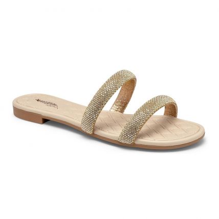 Chinelo Feminino Mississipi Mb281-0004 - (9 Pares) - Ouro Light - Atacado