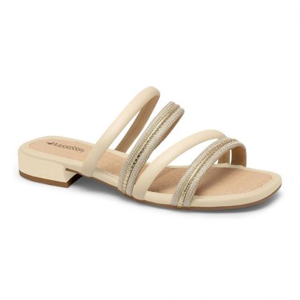 Chinelo Feminino Mississipi Mb941-0003 - (9 Pares) - Dourado/ouro/cotton - Atacado