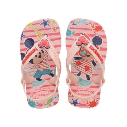 Chinelo Havaianas Baby New Disney Classics - Rosa/vermelho (9994) - Atacado