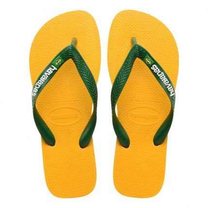 Chinelo Havaianas Brasil Logo 39 Ao 44 - Amarelo Pop (1740) - Atacado