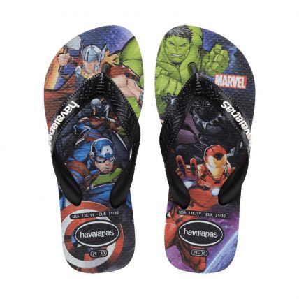 Chinelo Havaianas Kids Top Marvel II - Preto (0090) - Atacado