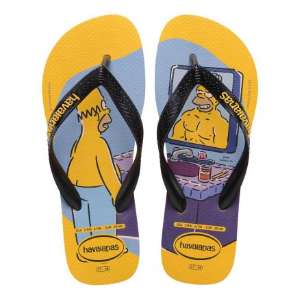 Chinelo Havaianas Simpsons 37 ao 44 - Amarelo Pop (1740) - Atacado