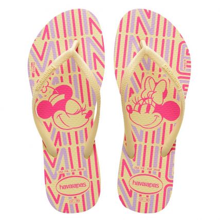 Chinelo Havaianas Slim Disney - 33 Ao 40 - Buttercream (9256) - Atacado