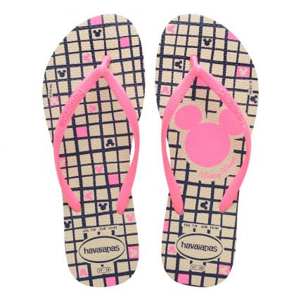 Chinelo Havaianas Slim Disney - Bege Palha (0121) - Atacado