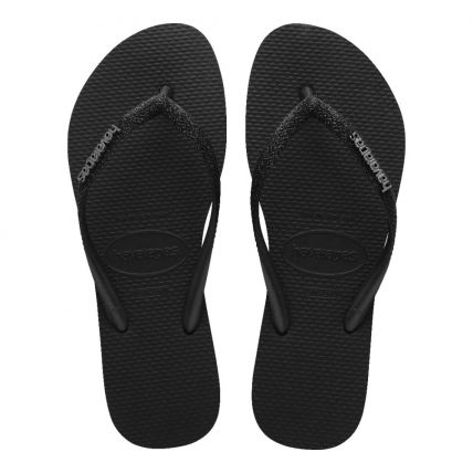 Chinelo Havaianas Slim Glitter II 33 Ao 40 - Preto/preto (1069) - Atacado