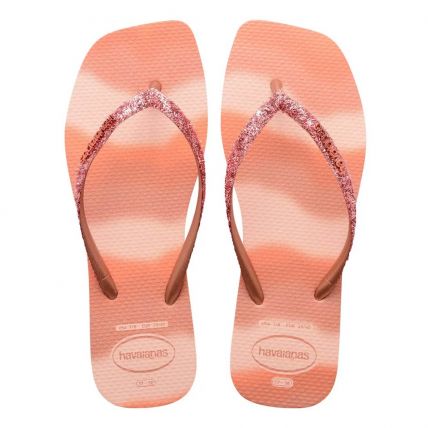 Chinelo Havaianas Slim Square Glitter Party - Rosa Ballet (0076) - Atacado