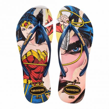 Chinelo Havaianas Slim Wonder Woman - Vermelho/marinho (1636) - Atacado