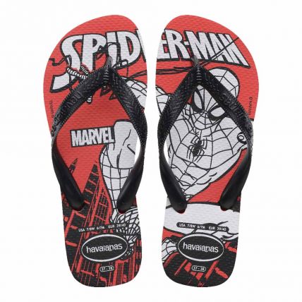 Chinelo Havaianas Top Marvel Logomania 39 Ao 44 - Vermelho Rubi/preto (4349) - Atacado