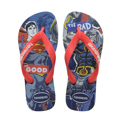 Chinelo Infantil Havaianas Kids Hero Dc - 23 Ao 32 Marinho (0555) - Atacado