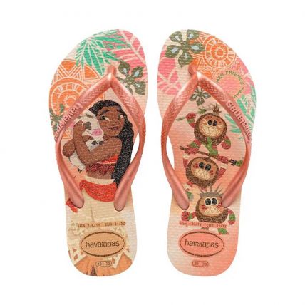 Chinelo Infantil Havaianas Kids Slim Princess - 23 Ao 32 - Rosa Clay (9259) - Atacado