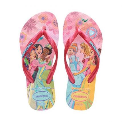 Chinelo Infantil Havaianas Kids Slim Princess - 23 ao 32 - Rosa Glow (9321) - Atacado