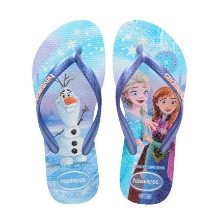 Chinelo Infantil Havaianas Kids Slim Princess - 23 Ao 32 - Roxo Fantasy (0397) - Atacado