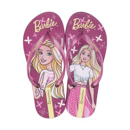 Chinelo Infantil Ipanema Barbie Meu Encanto 27291 - Rosa Escuro/glitter (Bd275) - Atacado