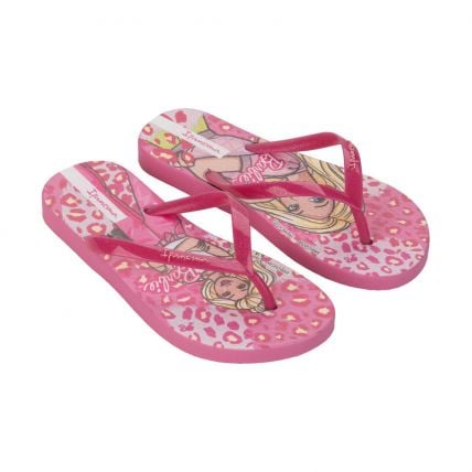 Chinelo Infantil Ipanema Barbie Meu Encanto 27291 - Rosa/rosa Glitter (Bh308) - Atacado