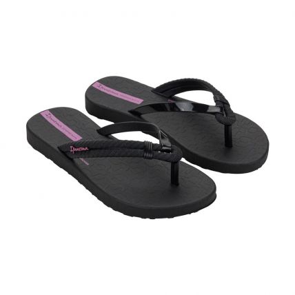 Chinelo Infantil Ipanema Diversa 27231 - Preto/lilás (Bh067) - Atacado