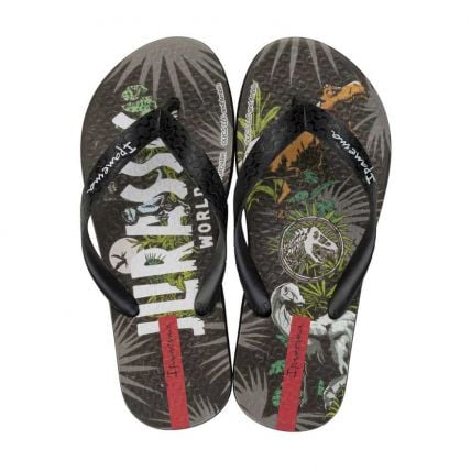 Chinelo Infantil Ipanema Jurassic Park II 27324 - Preto/preto/branco (Bh919) - Atacado