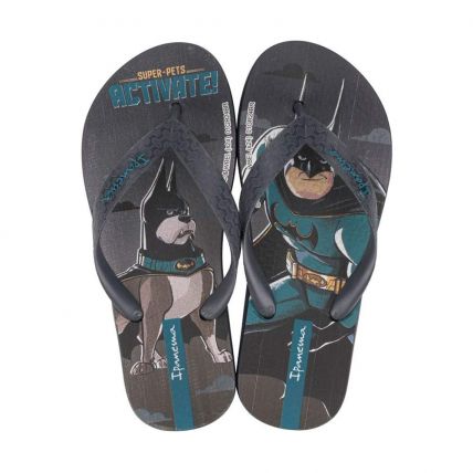 Chinelo Infantil Ipanema Super Pets 27027 - Cinza/verde/preto (Ba182) - Atacado