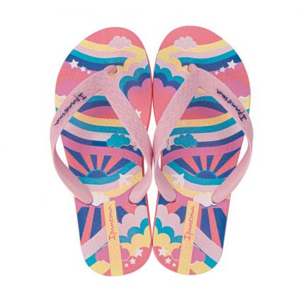 Chinelo Infantil Ipanema Temas 25479 - Rosa/azul/amarelo (Bf924) - Atacado