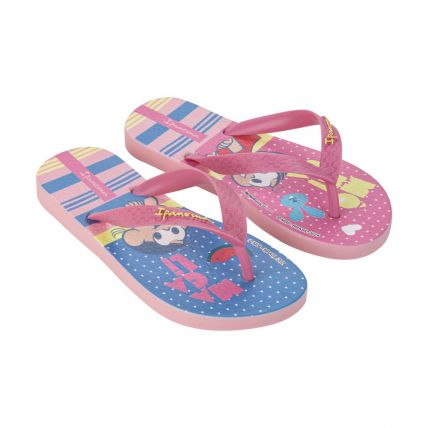 Chinelo Infantil Ipanema Turma Da Mônica 26790 - Rosa/azul (Bg279) - Atacado