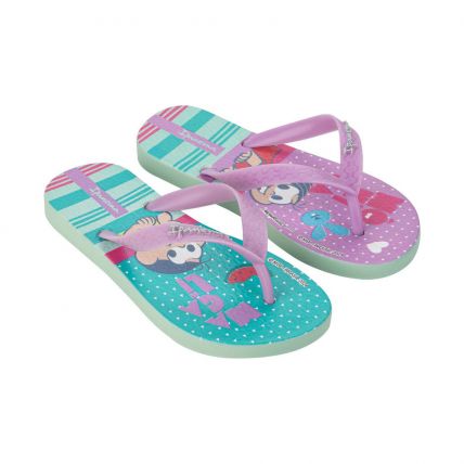 Chinelo Infantil Ipanema Turma Da Mônica 26790 - Verde/lilás (Bg278) - Atacado