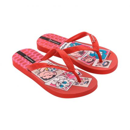 Chinelo Infantil Ipanema Turma Da Mônica 26790 - Vermelho/vermelho (Ba945) - Atacado