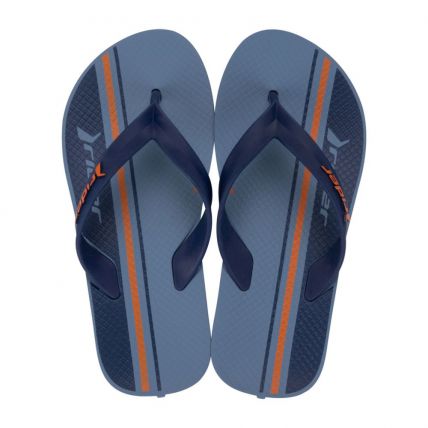 Chinelo Infantil Rider Feel Urban Dedo 12342 - (38427) - Azul/laranja/azul (Be528) - Atacado