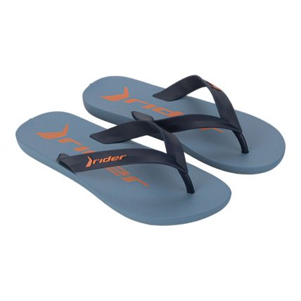 Chinelo Masculino Rider Feel Dedo 12303 - Azul/azul Escolar/laranja (Bj012) - Atacado