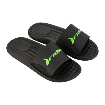 Chinelo Masculino Rider Step Slide 12265 - Preto/verde (At243) - Atacado