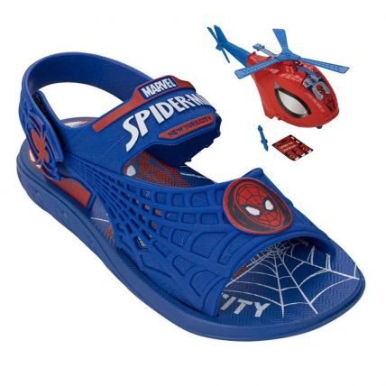 Sandália Infantil Homem Aranha Sky Operat 23064 - Azul/vermelho - Atacado