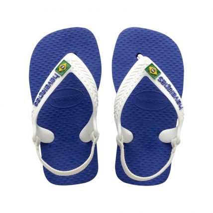 Chinelo New Baby Havaianas Brasil Logo - Azul Naval (2711) - Atacado