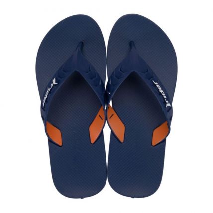 Chinelo Masculino Rider Street Duo 12430 - Azul/azul/laranja (Bc596) - Atacado