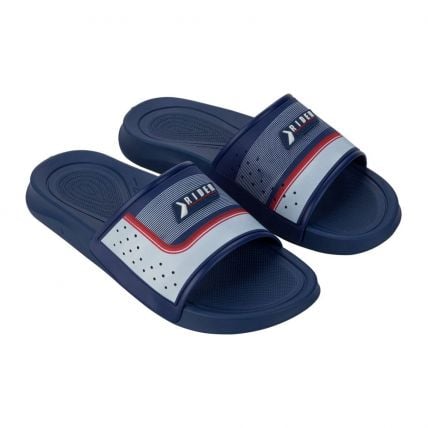 Chinelo Slide Masculino Rider Smash IV 12487 - Azul/branco/vermelho (Bi744) - Atacado