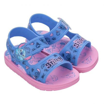 Sandália Infantil Disney Diversao 22991 - (28781) - Rosa/azul Medio (Bg035) - Atacado