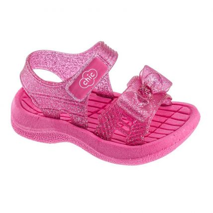 Sandália Infantil Frad Charmosa Chic 2055 - Max Glitter Rosa - Atacado