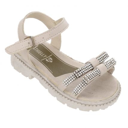 Sandália Infantil Nathielly 142.221.594 - Off White - Atacado