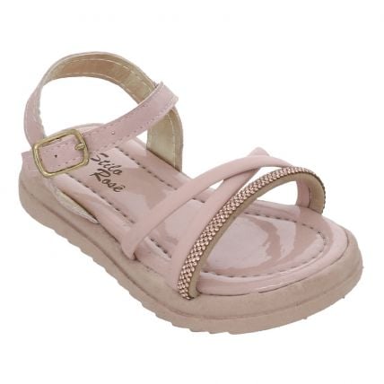 Sandália Infantil Stilo Rose 4705.60 - Nude - Atacado